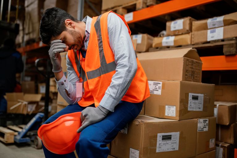 Estoque ocupando espaço de trabalho e prejudicando operação