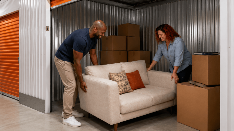 Guardar móveis após casamento em self storage