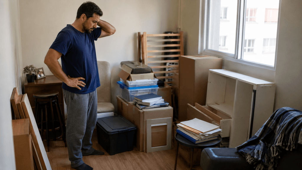Riscos do armazenamento improvisado de móveis e documentos